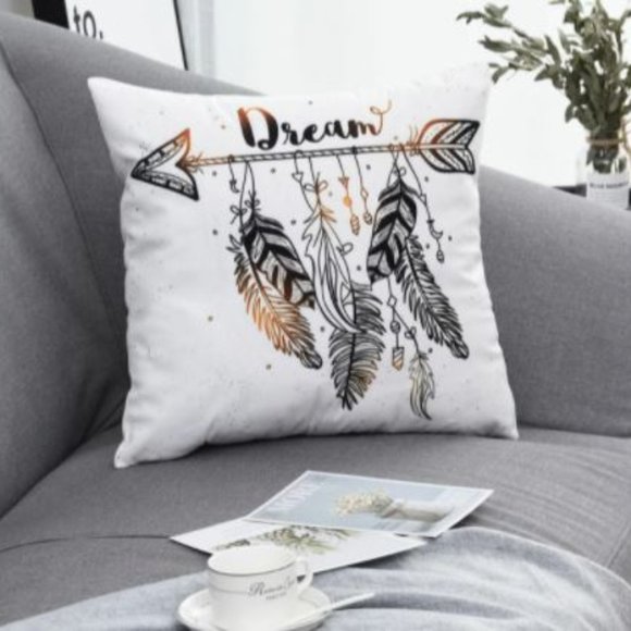 Feather throw pillow - Picture 2 of 4